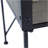 24.4X12.6X15.4" Rustic Black Trolley Cart Plant Stand, Planter