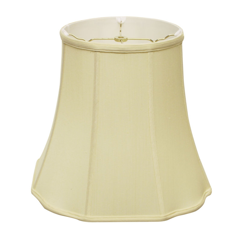 Abat-jour ovale 19 po Monay Shantung, Blanc antique