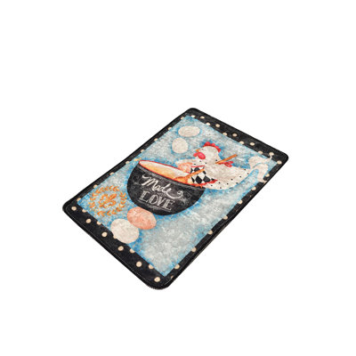 Tapis antibactérien 100% polyester, 31,5 po x 59,1 po | Hauteur des poils: 0,15 po, épaisseur totale: 0,4 po | Dessous antidérapant, lavable à la machine, idéal pour les entrées et les espaces de vie