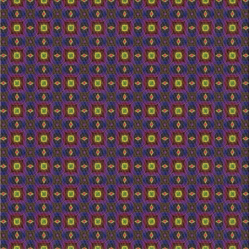 Tapis décoratif mauve géométrique, Carré 7 pi