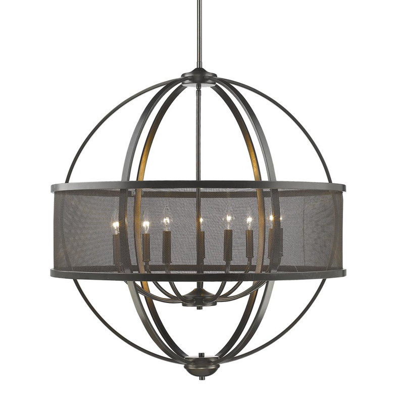 Petitt 9 - Light Dimmable Chandelier, Matte Black, Pewter