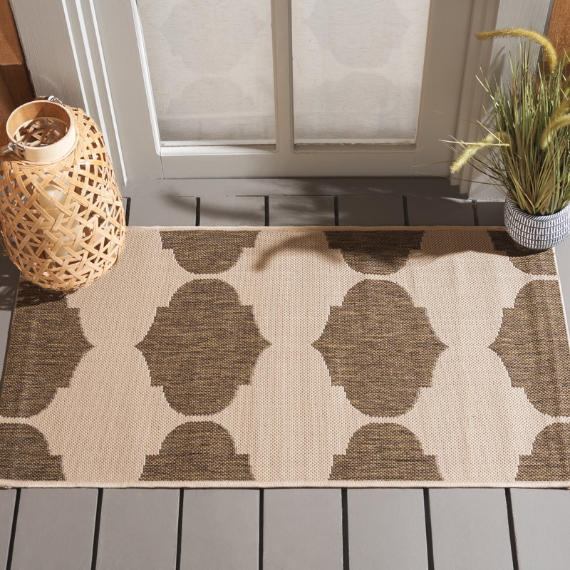 Herefordshire Performance Geometric Indoor/Outdoor Area Rug, Rectangle 2' x 3'7"