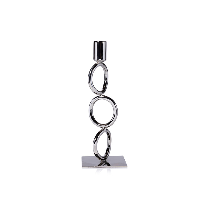 Circa Metal Taper Candle Holder, 11" H x 4" W x 4" D