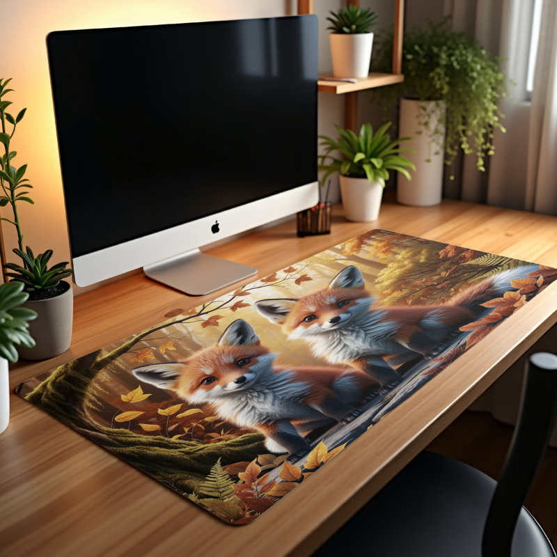 Polyester Desk Pad, 14.4x12.1