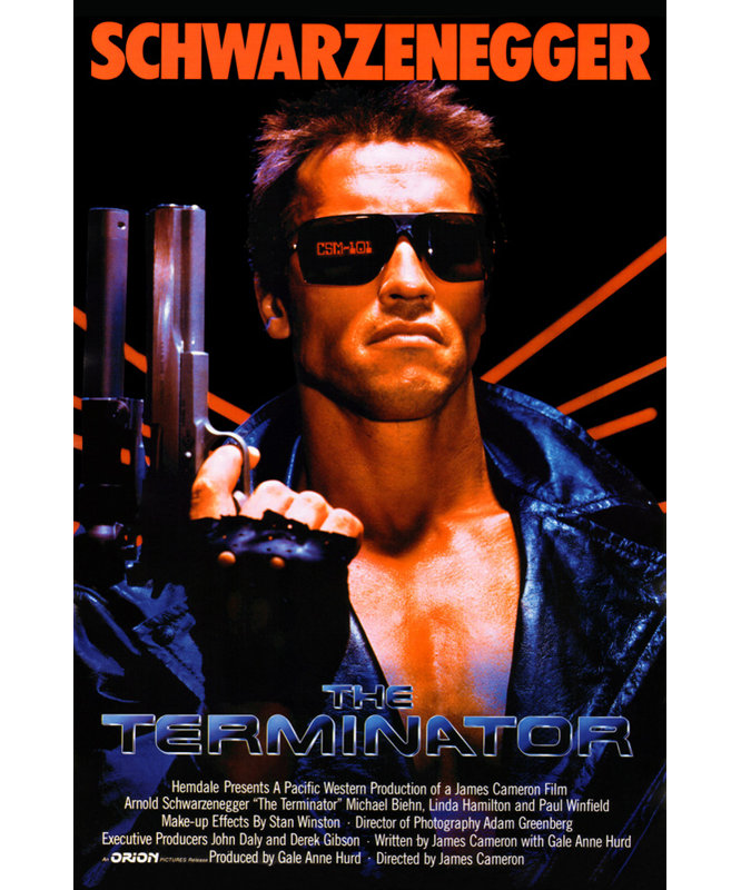 The Terminator, 18" H x 12" W
