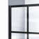DreamLine Montego Toulon 34 in. W x 72 in. H Single Panel Frameless Shower Door, Open Entry Design in Matte Black