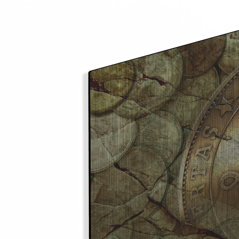 Luxe métal Art «Bitcoin-New Age One» par Steve Hunz «Bitcoin-New Age One» par Steve Hunziker OOB, H 24 po x l 36 po