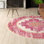 Tapis intérieur oriental ivoire / rose Abbate