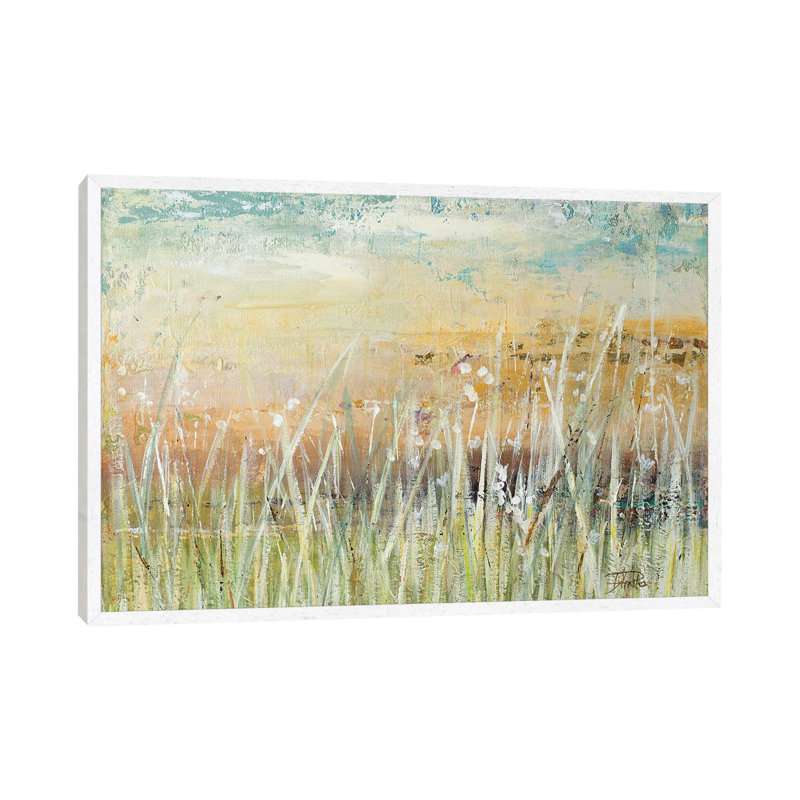 Muted Grass by Patricia Pinto - Print on Canvas, White Framed, 66.04 cm H x 45.72 cm W