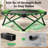 FED Fitness BCAN Series BT8 Fully Foldable Bungee Rebounder Trampoline for Adults with Handle, 500 lbs Capacity, Large Jumping Area, Low-Impact Mini Exercise Trampoline for Indoor Workout, Quick Setup