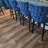 Velvet Upholstered Solid Wood Kitchen Bar Stools  (Set of 6)-103146271