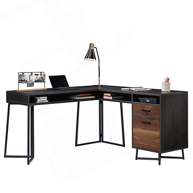 Bureau en L avec pieds uniques