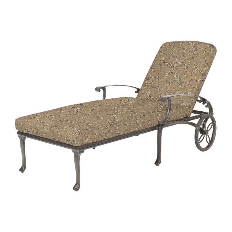 Michigan Chaise Lounge Frame - Welded with Sunbrella Cushions, Bessemer, Vintage