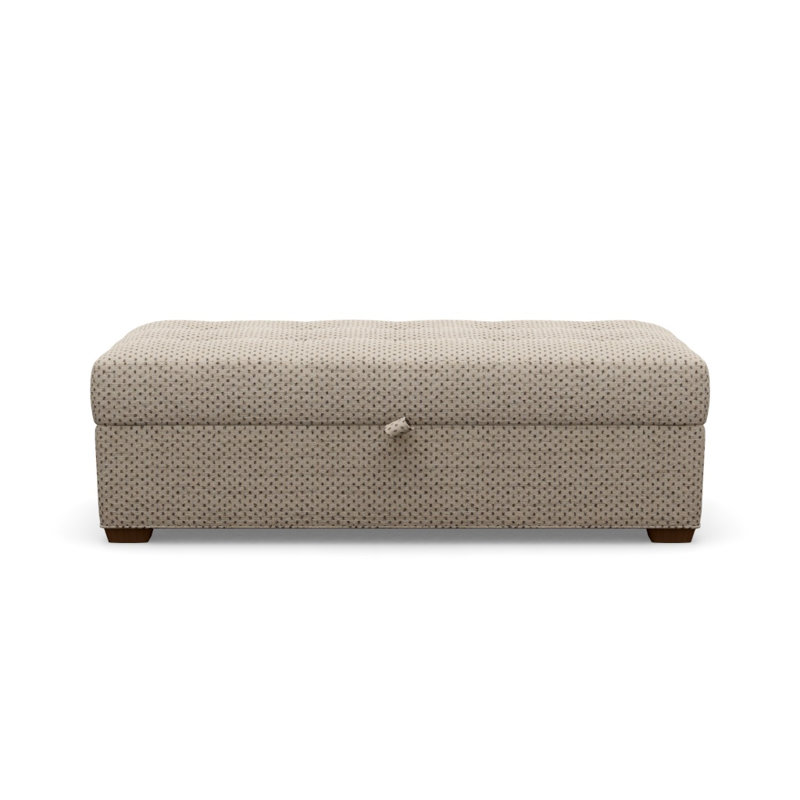 Baxter Ottoman, Macrame 090626, Walnut