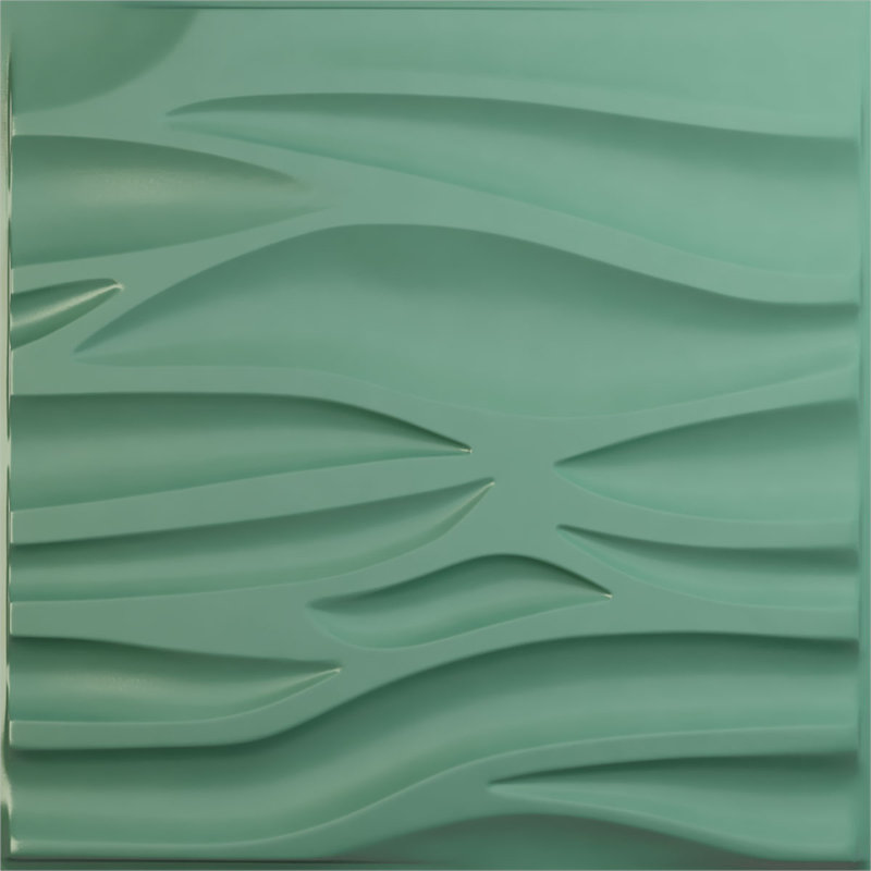 Panneau mural décoratif 3D Serina EnduraWall, Brume de mer métallique