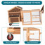 Darrant 50 Square Feet Chicken Coop with Nesting Box For Up To 15 Chickens
