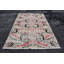 Tapis turc rétro vintage avec motif de tourbillon vibrant pour un décor unique et confortable de style bohémien beige / rose