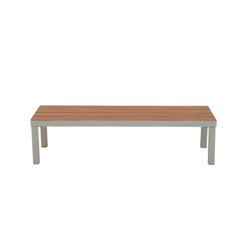 Table basse de patio en aluminium Yanali