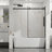60" W X 58" H Bathroom Tub Sliding Shower Door, 6Mm Tempered Glass With Easy - Clean Coating, Corrosion Materials, Splash Proof Technology, Matte Black Modern Thick Clear Glass, Waterproof