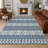 Machine Washable Indoor/Outdoor Chantille ACN2760 Striped Rug-587366166-587366167