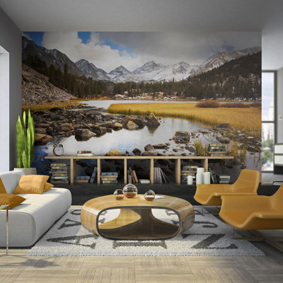 Damonie, ruisseau de montagne, paysage mural