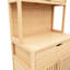 Armoire pour le rangement du thé, style rustique, 1-2 tiroirs, finition naturelle, maison et salle de bain, 74,06 po X 26,26 15,24 po, 57,83 lb avec teinte moderne, hauteur, profondeur, largeur de la salle de bain