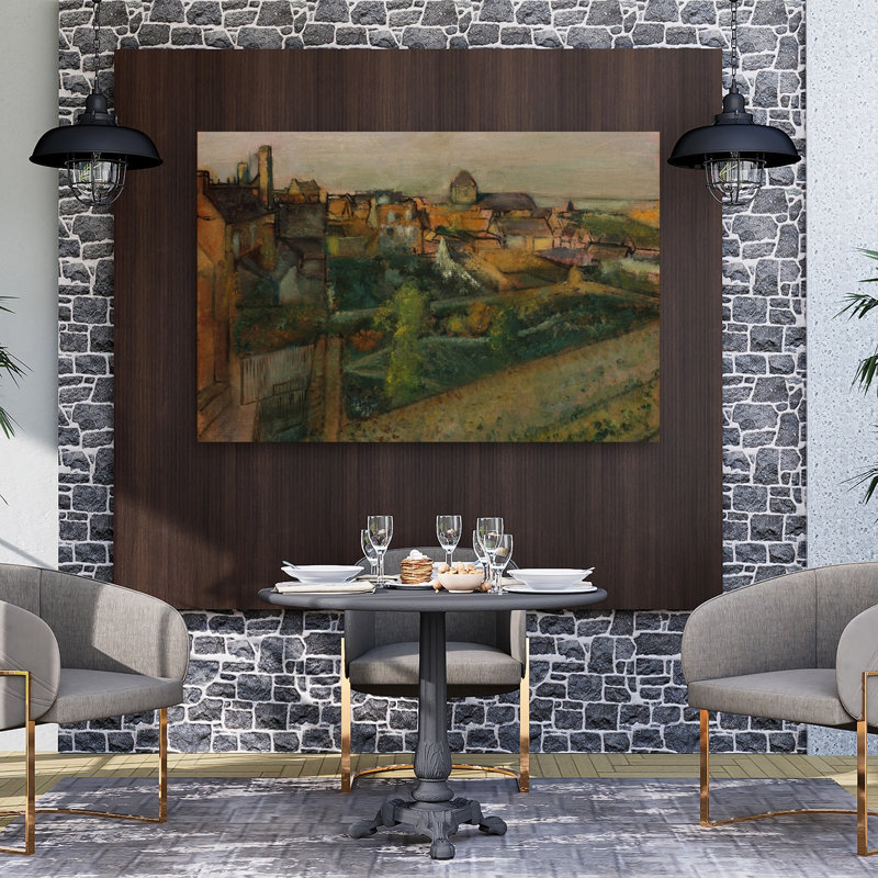 View Of Saint-Valéry-Sur-Somme, 1896-98 Impressionist Abstract Contemporary Coastal Landscape Wall Art Print