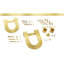 Ensemble de quincaillerie de porte de grange simple standard Premium Horseshoe-422672707-422672712