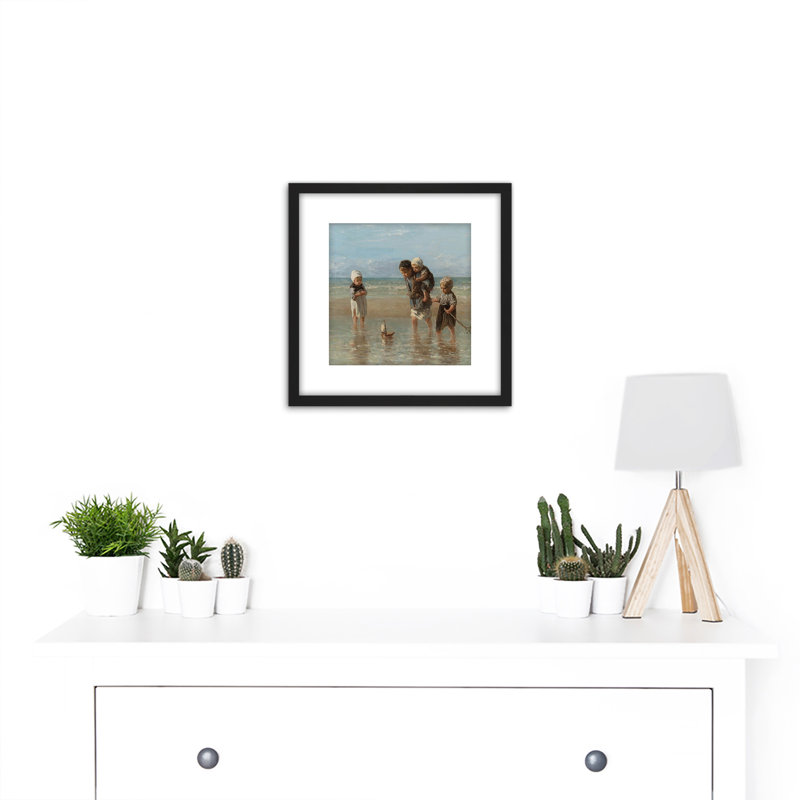 Children of the Sea Bathing 1 Piece Single Picture Frame Painting