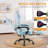 Computer Gaming Chair - High Back Ergonomic Desk Chair With Footrest And Lumbar Support, Height Adjustable Task Chair With Linkage Armrests And Headrest, 360° Swivel Wheels-1281338503