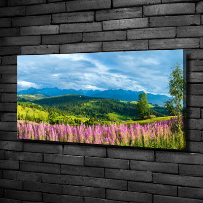 Lavender In The Mountains - No Frame Print on Canvas