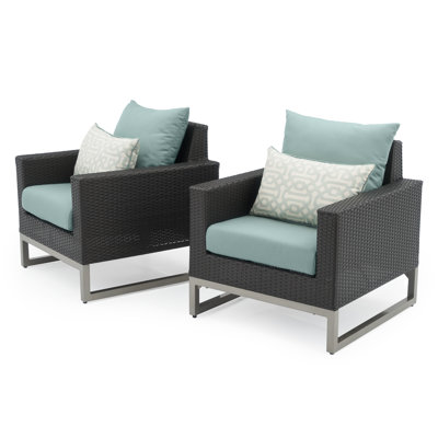 Fauteuil club d'extérieur 2 pièces Identik Sunbrella