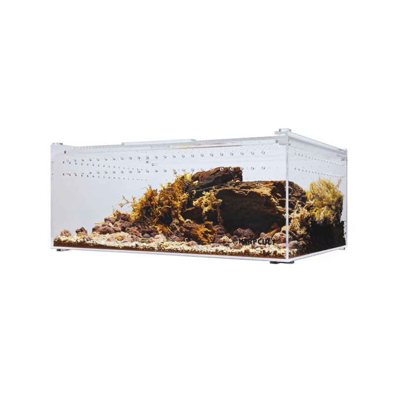 Acrylic Reptile Terrarium, 5 Gallon - 6"H x 16"W x 12"D