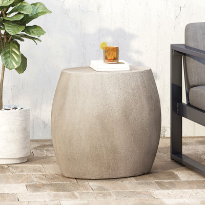 Outdoor Lightweight Concrete Side Table