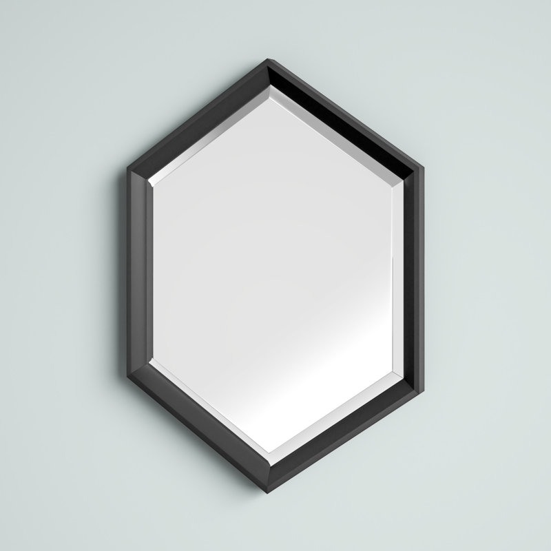 Bensonhurst Flat Mirror, Black, 31" H x 22" W