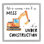 «This Room Is Under Construction», art mural sur toile surdimensionné pour enfants par Jennifer Mccully