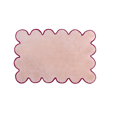 Scalloped Cotton Bath Mat