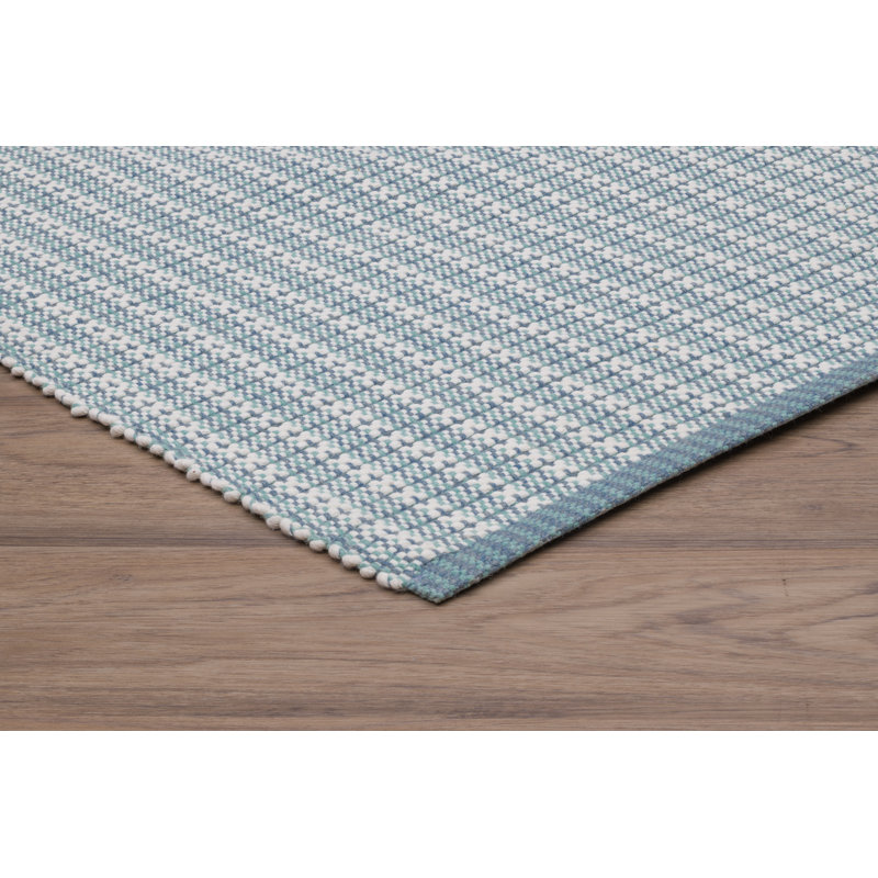 Fayola Teal Area Rug, Rectangle 6' x 9'