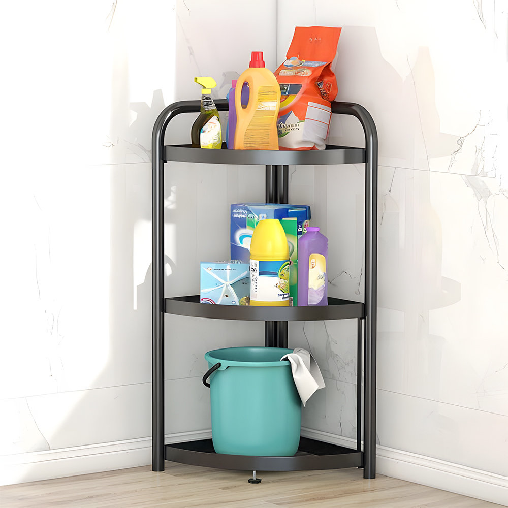 17 Stories 3-Tier Foldable Corner Storage Rack | Wayfair.co.uk