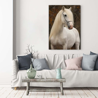 White Horse - Wrapped Canvas Print