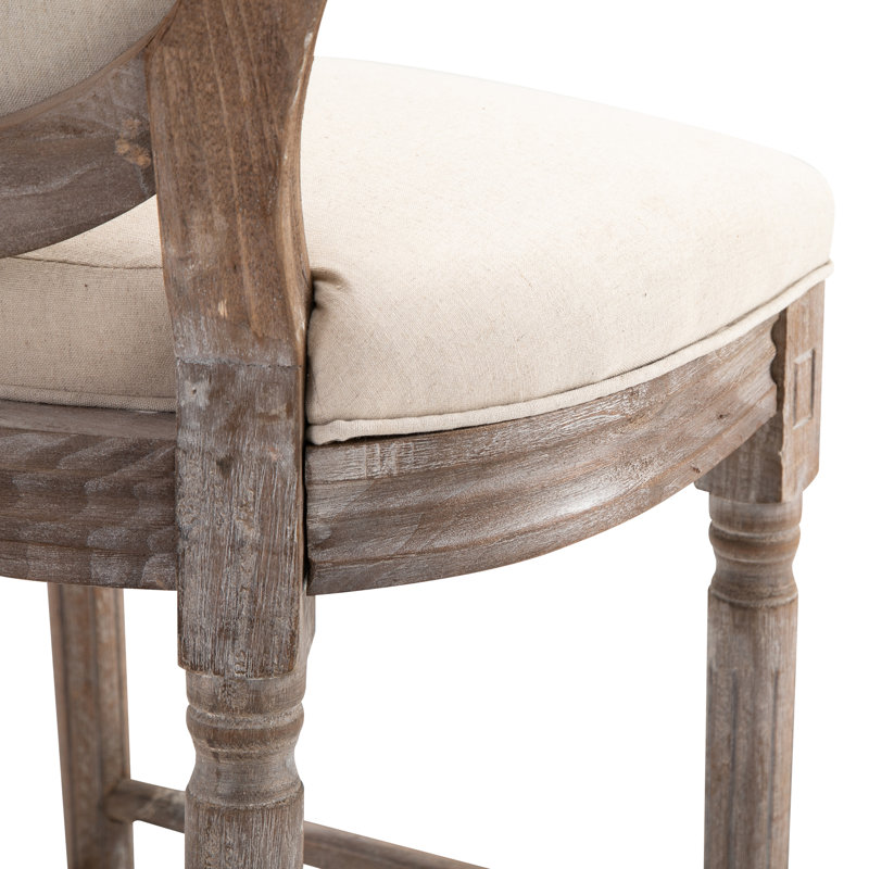 Tabouret de bar 29,5 po Hern, Blanc crème