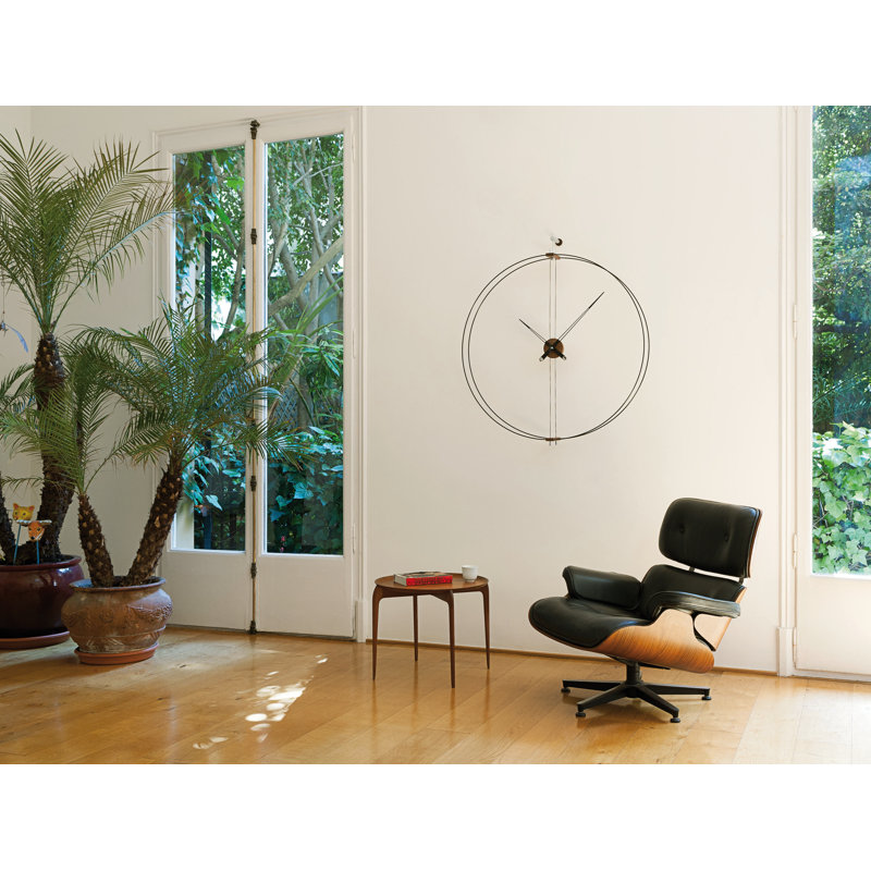 Barcelona Solid Wood Analog Wall Clock