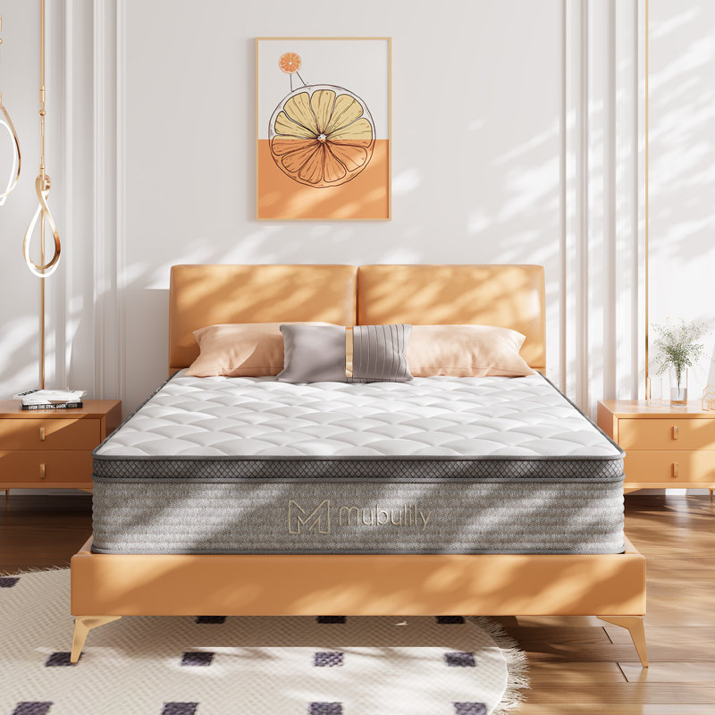 Hybrid Mattress, Gel Memory Foam Mattress in a Box, Medium Firm, Motion Isolation, Edge Support, CertiPUR-US and OEKO-TEX Certified