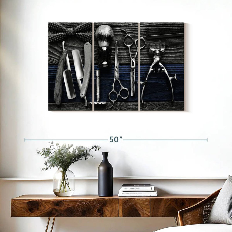 Ensemble 3 pièces Pop Tools sur toile, H 38 po x l 24 po x P 1,25 po