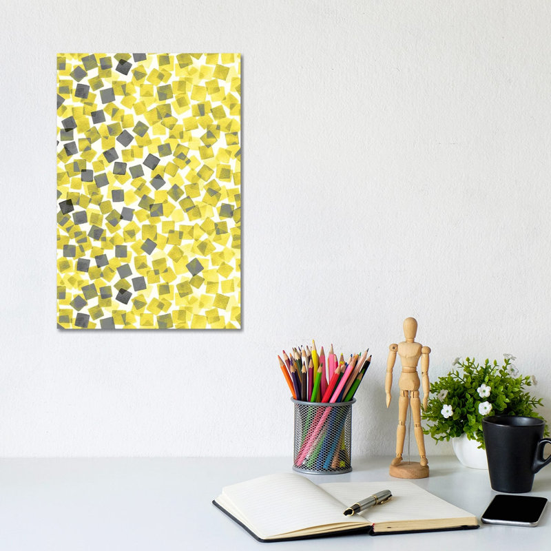 Confetti Illuminating Yellow - Wrapped Canvas Art Prints - Wrapped Canvas Gallery-Wrapped Canvas Giclée