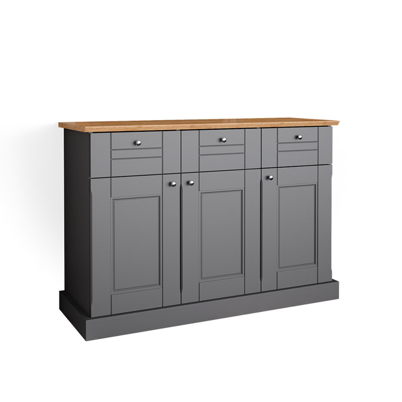 Burlwood 121.4cm Sideboard, Grey