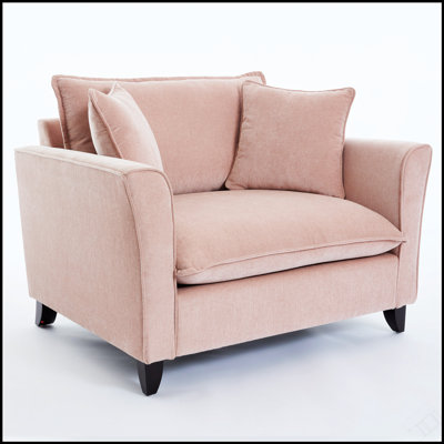 Fauteuil surdimensionné de 46,9 pouces avec tissu en chenille, demi-canapé confortable et élégant pour se détendre dans le salon ou la chambre à coucher
