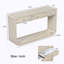 Console, 3 tiroirs de rangement, tablette de présentation, pieds courbés-1733031697-1733031706-1733031711