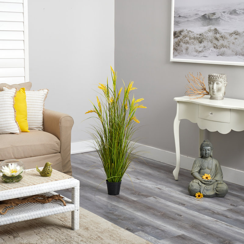 42'' Faux Wheat Grass in Planter