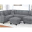 Causeuse LAF avec port USB, ensemble de conversation modulaire de style moderne 5 pièces avec accoudoir de coin et repose-pieds RAF avec rangement et fini brouillard-1707157347